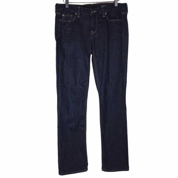 J CREW Jeans Matchstick Straight Leg Ultra Dark Wash Stretch Denim 29S Short - Picture 1 of 14